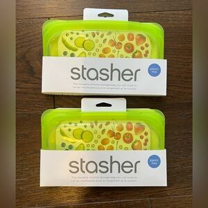 Stasher Snack Bags x2